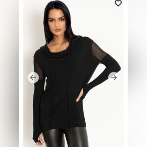 Blackmilk The Rogue Ninja Drape Hoodie